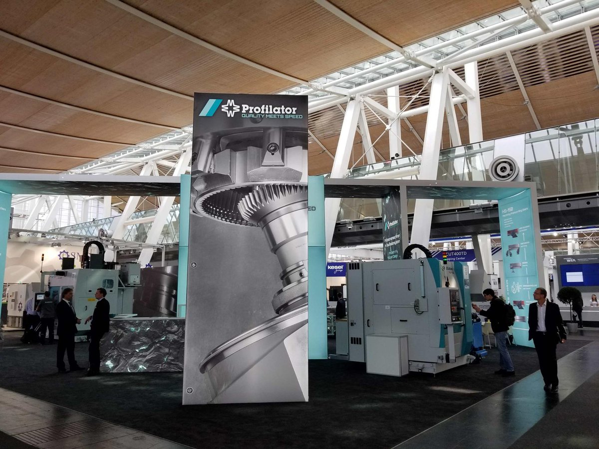 GMTA_US's tweet photo. #ThrowbackThursday Photos from EMO HANNOVER 2017 featuring the #Profilator HS-150 hard SCUDDING® machine. #EMOHannover2017 #hardscudding #SCUDDING® #gears #gearmanufacturing #gearcutting #EMOHANNOVER #mfg #manufacturing #tradeshow @Profilator_GmbH https://t.co/skbrYsqJWg https://t.co/1GYcpeyMHk