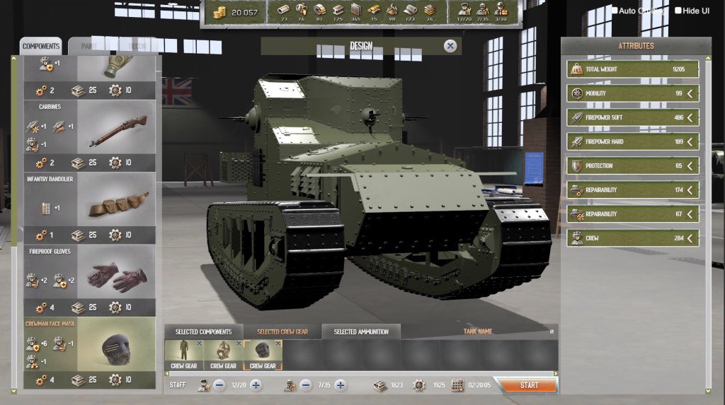 TycoonTanks's tweet photo. A tank is only a machine that is worth very little without a good crew.
In Arms Trade Tycoon: Tanks you will be able to take care of the crew members by equipping them with the best gear that your engineers can offer you.
#soldier #crewgear #indiegames https://t.co/ansDeYPMdU