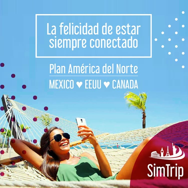 sim_trip's tweet photo. #Simtrip te acerca PLAN AMERICA DEL NORTE!
Internet Ilimitado y Llamadas Ilimitadas en los EEUU + 5GB de Internet y Llamadas Ilimitadas en México y Canadá.
Con #SimTrip estarás conectado y comunicado usando Whatsapp, redes, mapas y las apps que vos quieras durante tu viaje!! https://t.co/DEKcq9bv7X