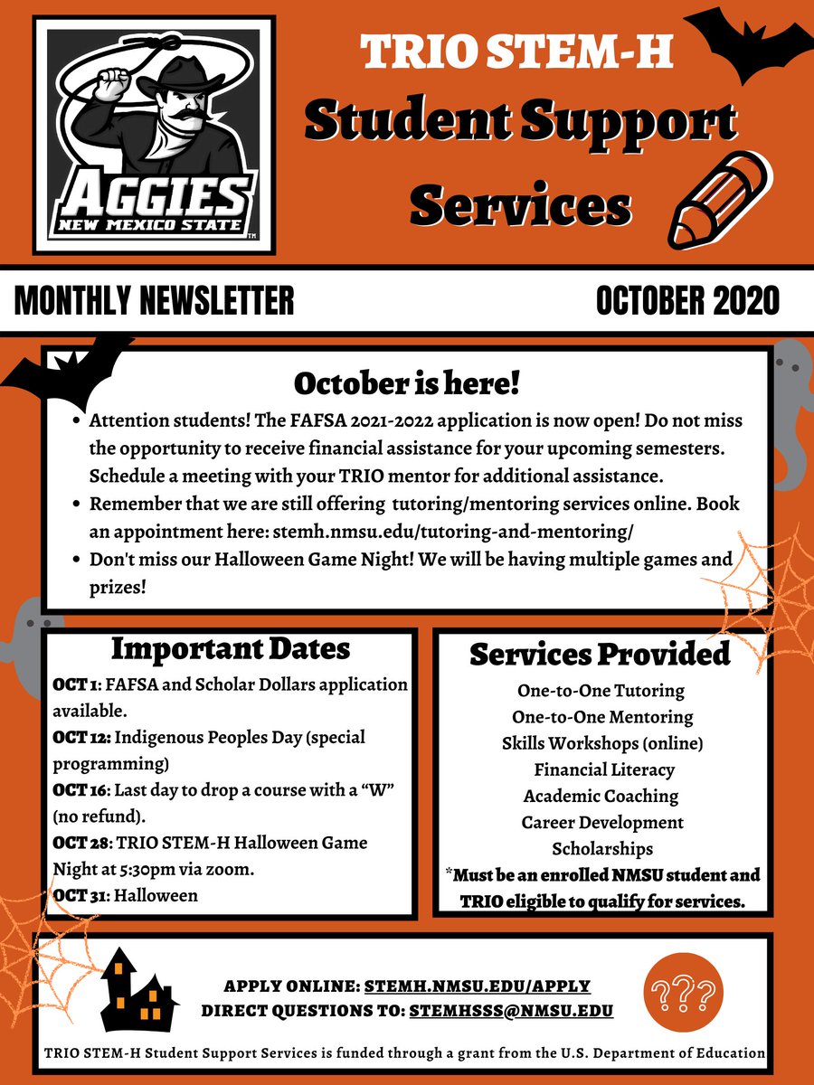 Nmsu Academic Calendar Fall 2022 Nmsu Trio Stem-H Student Support Services (@Nmsu_Triostemh) / Twitter