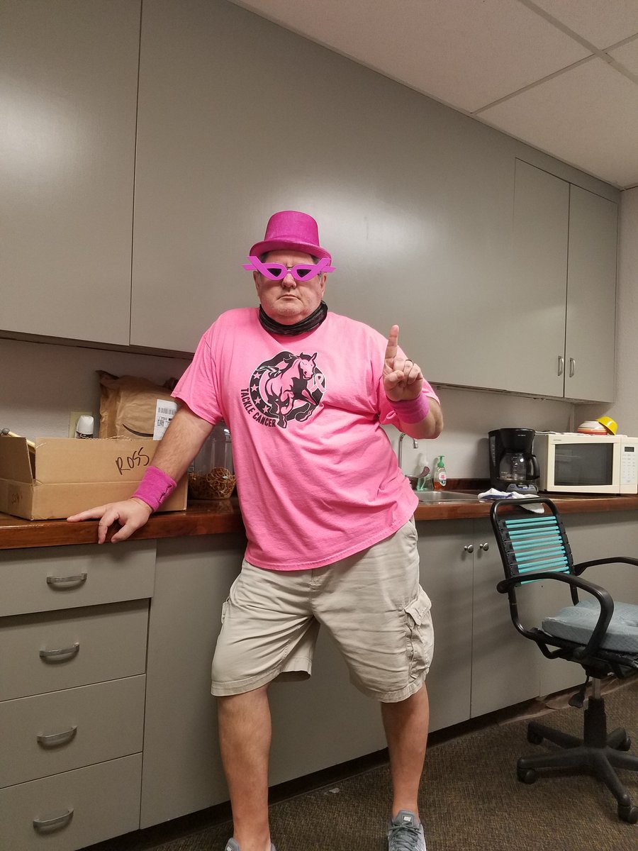 Staff at OHS dressed in pink for Breast Cancer Awareness month!!!