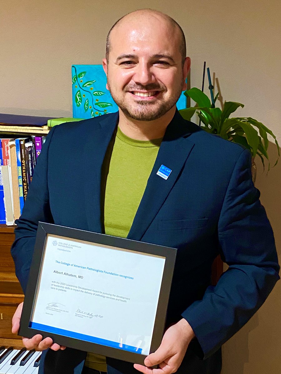 Congratulations to our Rutgers NJMS resident, Dr Albert Alhatem for winning CAP Foundation Leadership Development Award 2020. <a href="/AAlhatem_MD/">Albert Alhatem</a>, #CAPFoundationAwardee #CAP20virtual <a href="/CAPFndn/">CAP Foundation</a> <a href="/BrainsSlicer/">Ada Baisre 🔪🧠🔬</a> @DrFNA <a href="/KAlgarrahi/">Khalid Algarrahi, MD</a> @Anjamkj
