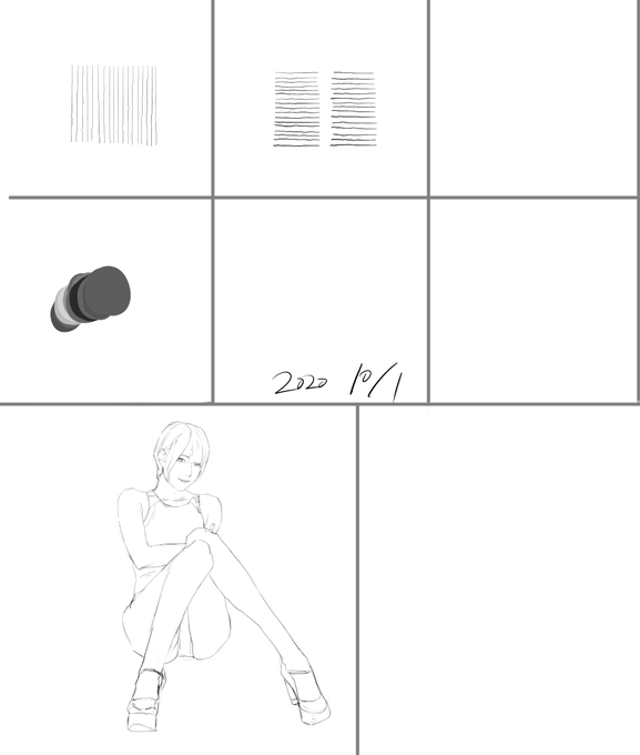 90日目 #クロッキー100日チャレンジ 