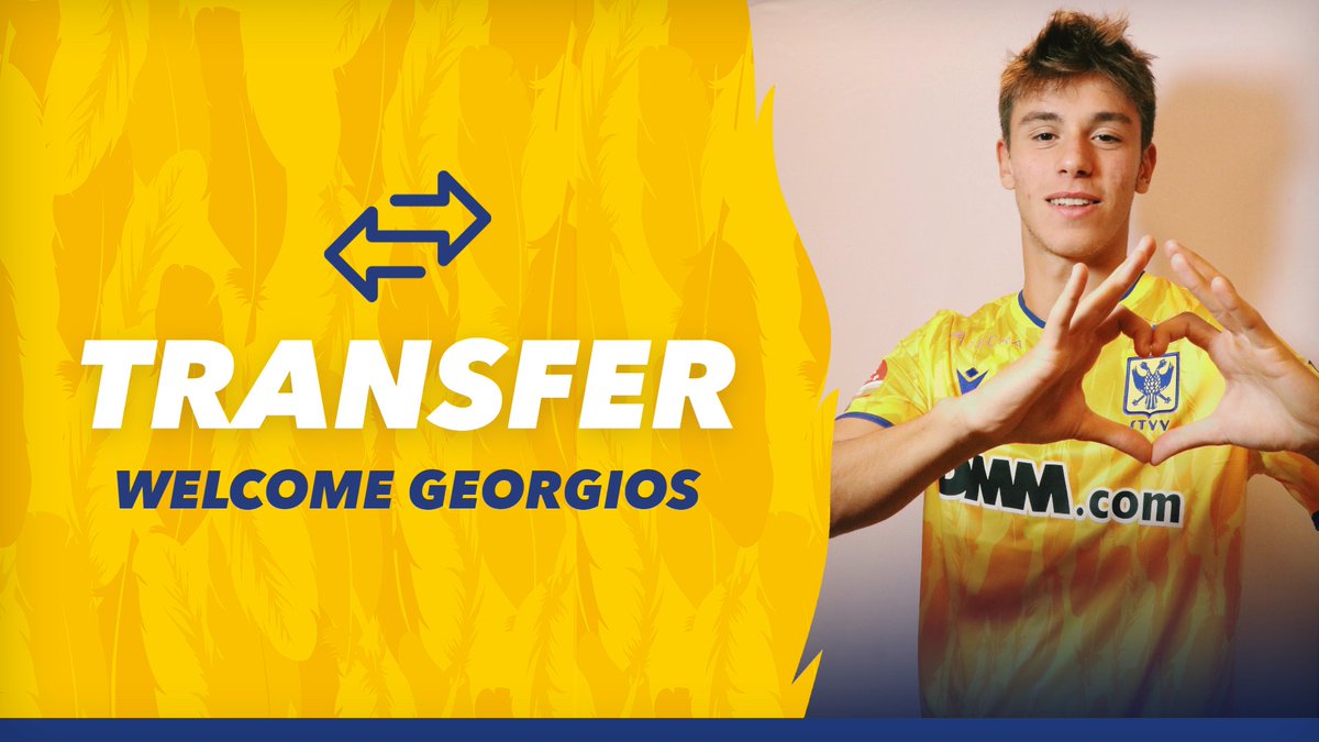 stvv's tweet photo. 🐥🇬🇷 𝗚𝗲𝗼𝗿𝗴𝗶𝗼𝘀 𝗩𝗮𝗴𝗶𝗮𝗻𝗻𝗶𝗱𝗶𝘀 𝗶𝘀 𝗲𝗲𝗻 𝗞𝗮𝗻𝗮𝗿𝗶𝗲!

Welcome George!

▶ Meer info: https://t.co/tn0PJRjhgW

#STVV #CanaryForever #WelcomeGeorgios https://t.co/wKnsACRbJU