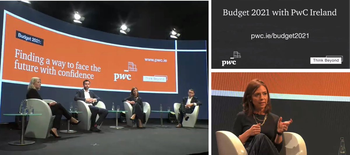 Yesterday I spoke at the <a href="/PwCIreland/">PwC Ireland</a> Pre-Budget event with my colleagues Susan Kilty, <a href="/ocallaghan_colm/">Colm O'Callaghan</a> &amp; Peter Reilly. We discussed the #Budget2021 &amp; how it can be an opportunity to create a foundation for the future of the Irish workforce. Watch it now pwc.ie/media-centre/w…