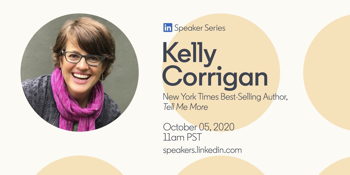 LinkedIn's tweet photo. Explore how to cultivate deeper connections and understanding with our colleagues, friends and loved ones during a live discussion with New York Times bestselling author @corrigankelly: https://t.co/HCMeBhe15E #LinkedInSpeakerSeries https://t.co/mfKMNGFrpH