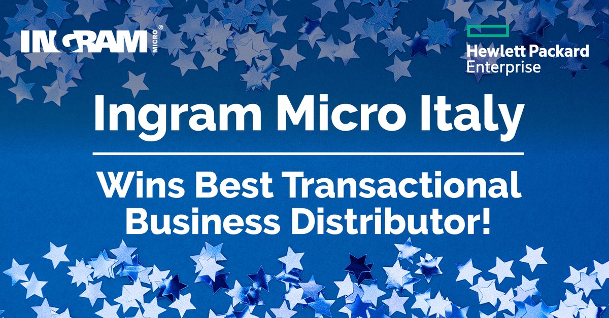 IngramHorizon's tweet image. @IngramMicroInc Italy has won an award for Best Transactional Business Distributor at the Digital #HPENOW event! Congratulations to the Italian team for this well-deserved win!

#IngramMicro #HPE