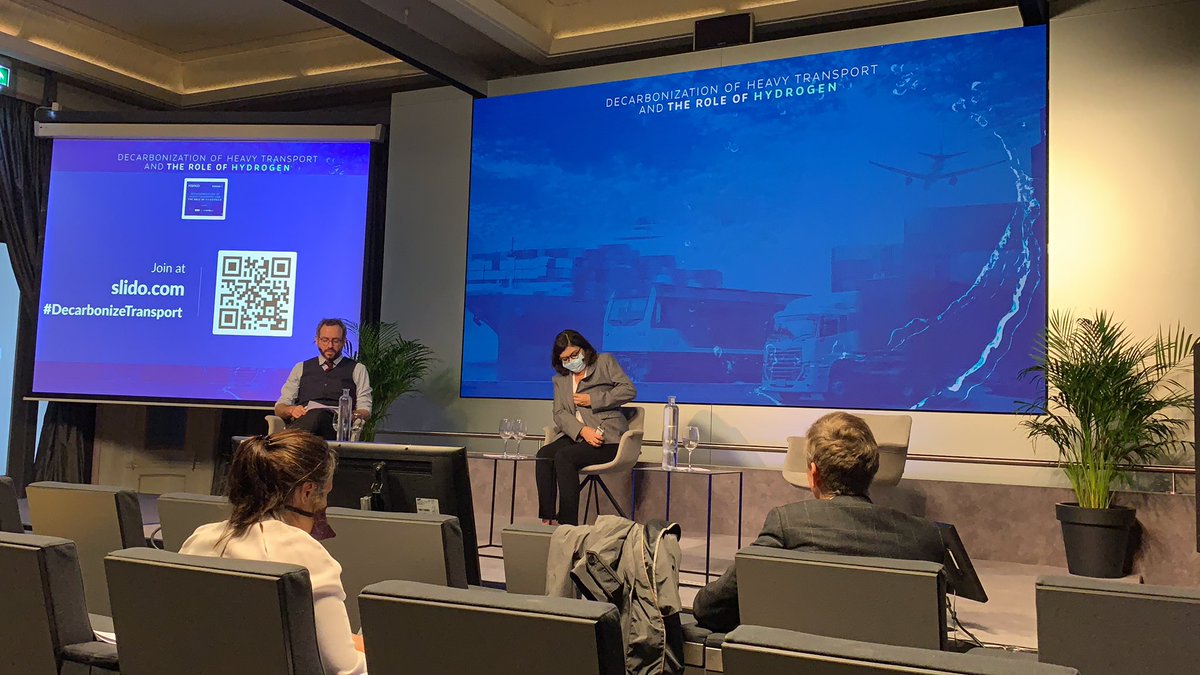 Attending the covid-proof Politico Event in Brussels : Decarbonization of heavy transport and the rolrond hydrogen. Exiting ! #decarbonizetransport