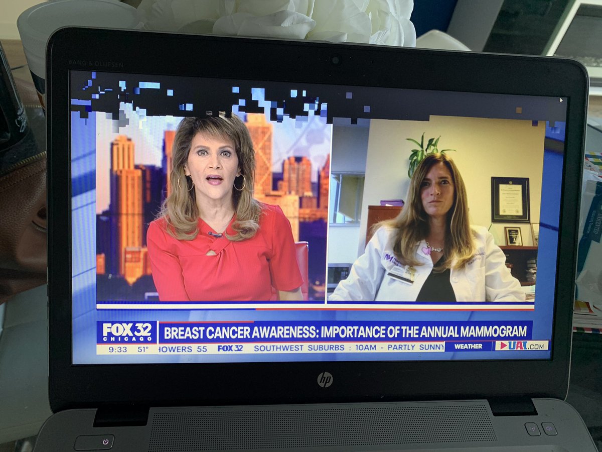 iamkasmer's tweet photo. It’s the first day of #BreastCancerAwarenessMonth ! @SFriedewald joined @fox32news to share the importance of receiving your annual mammogram! 👩🏼‍⚕️💗 https://t.co/3HVUIypZmo