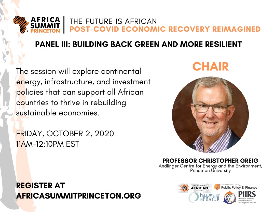 AndlingerCenter's tweet photo. Join @AndlingerCenter's Chris Greig at the @africasummit_pu tomorrow, Fri. Oct. 2 at 11am EST. He will lead the Green panel to talk energy, infrastructure, and sustainable economies. 

https://t.co/lGvJH0hMsP https://t.co/lLYZc8OXkr