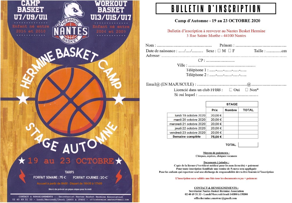 Nantes Basket Hermine (@baskethermine) on Twitter photo 