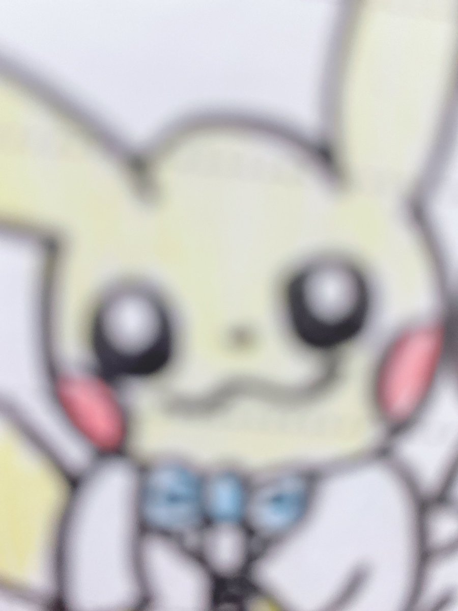 S A E 友達の結婚式の招待状の返信ハガキにピカチュウ書いてたら手滑ってピカチュウにタンコブできた