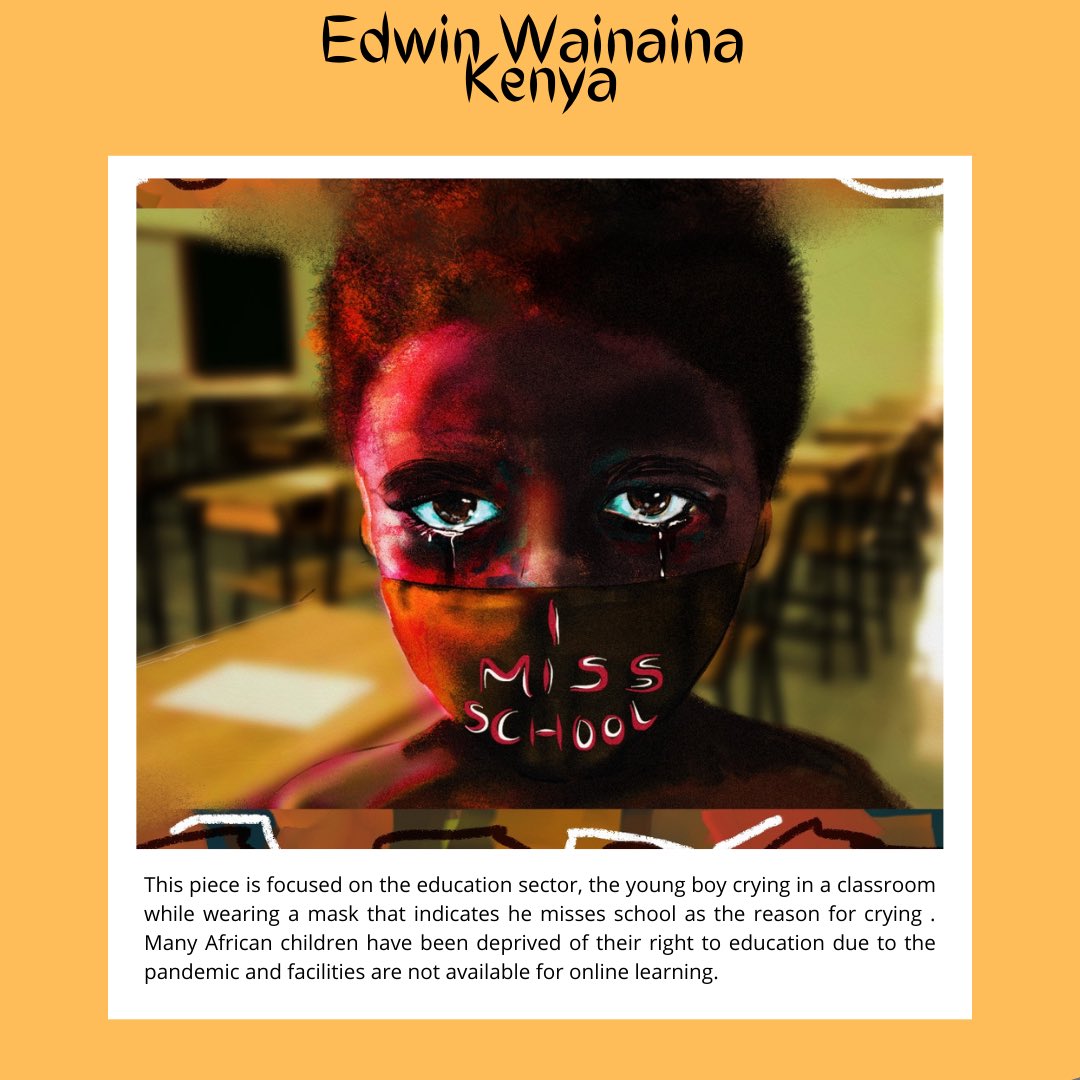ARTIST: EDWIN WAINAINA NATIONALITY: KENYA 🇰🇪 CATEGORY: PAINTING Like this picture and retweet to get EDWIN to the Top 3 and stand a chance to win $1000, $500 or $200.