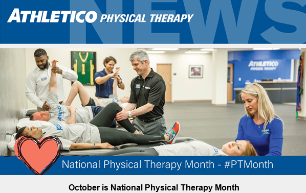 Shu_Athletico's tweet photo. Happy National Physical Therapy Month!!  Thank you for all of your hard work and dedication! #PhysicalTherapy #Athletico #ICrutchedIt! <---- Get it?! https://t.co/cZugZGJZ7f