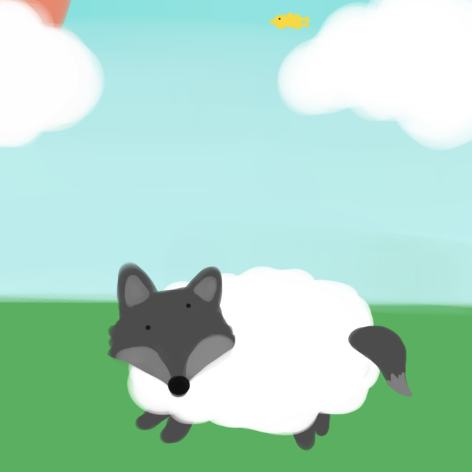 羊の皮を被ったオオカミのTwitterイラスト検索結果。