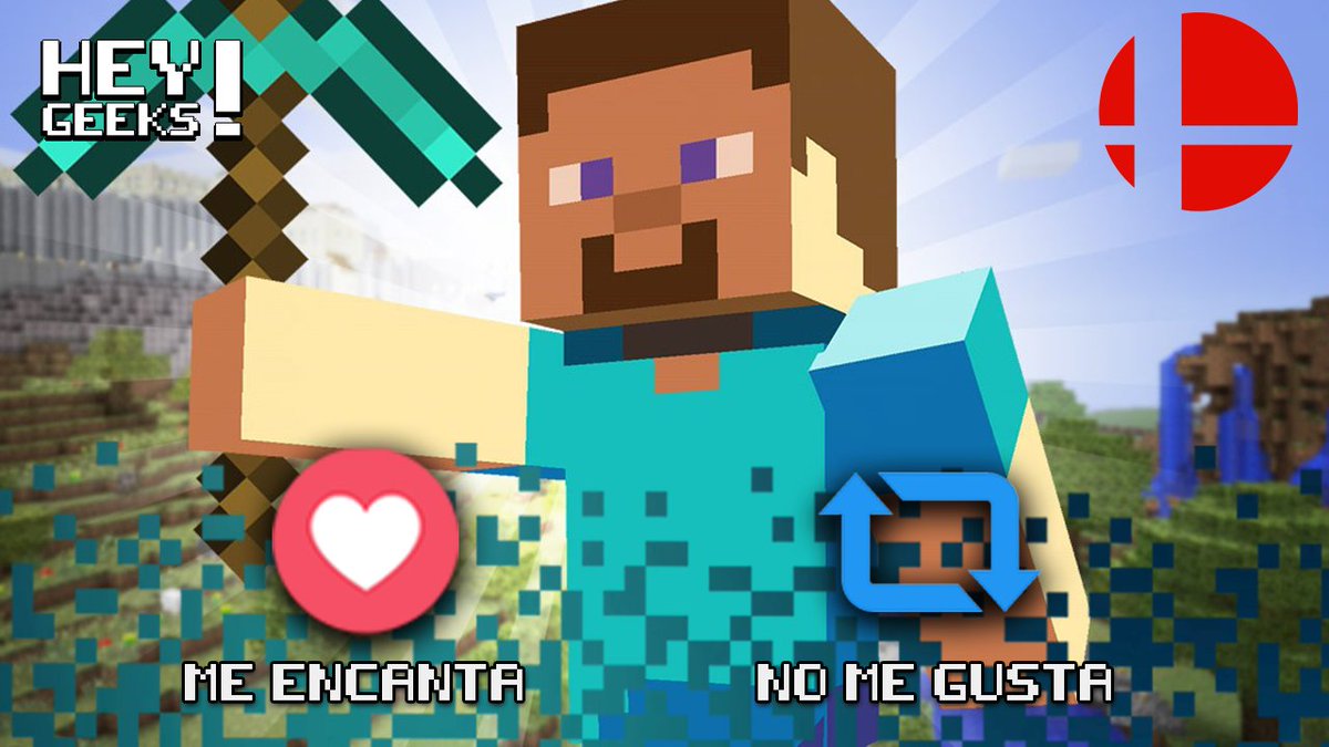 HeyGeeksPe's tweet photo. #HEYGeeks STEVE de MINECRAFT es el nuevo personaje de #SmashBrosUltimate y nosotros ya estamos emocionados.
¿Y a ustedes? ¿Les gusta o esperaban otra cosa?
#SteveForSmash #steve #minecraft https://t.co/ZgsQtAL2rl
