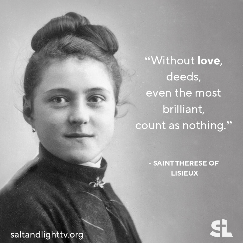 “Without love, deeds, even the most brilliant, count as nothing.” 🙏🏻

Happy Feast of  St. Therese of Lisieux, patron saint of Missionaries. #SaintThereseOfLisieux