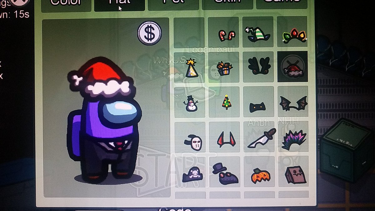 In addition to the Halloween costumes in #AmongUs, there are also Xmas. I changed the date and went in, but they werent there.

Today, after I had already set the date back to normal, I had it