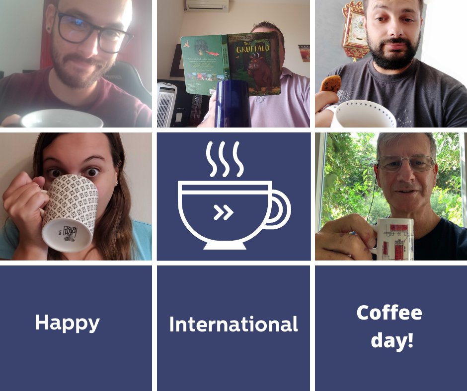 A cup of coffee ☕️ always brings people together. Last year we celebrated International Coffee day in our offices, this time keeping our team’s wellbeing as a 🔝 priority we are celebrating the occasion whilst working remotely!
 #shireburnsoftware #internationalcoffeeday