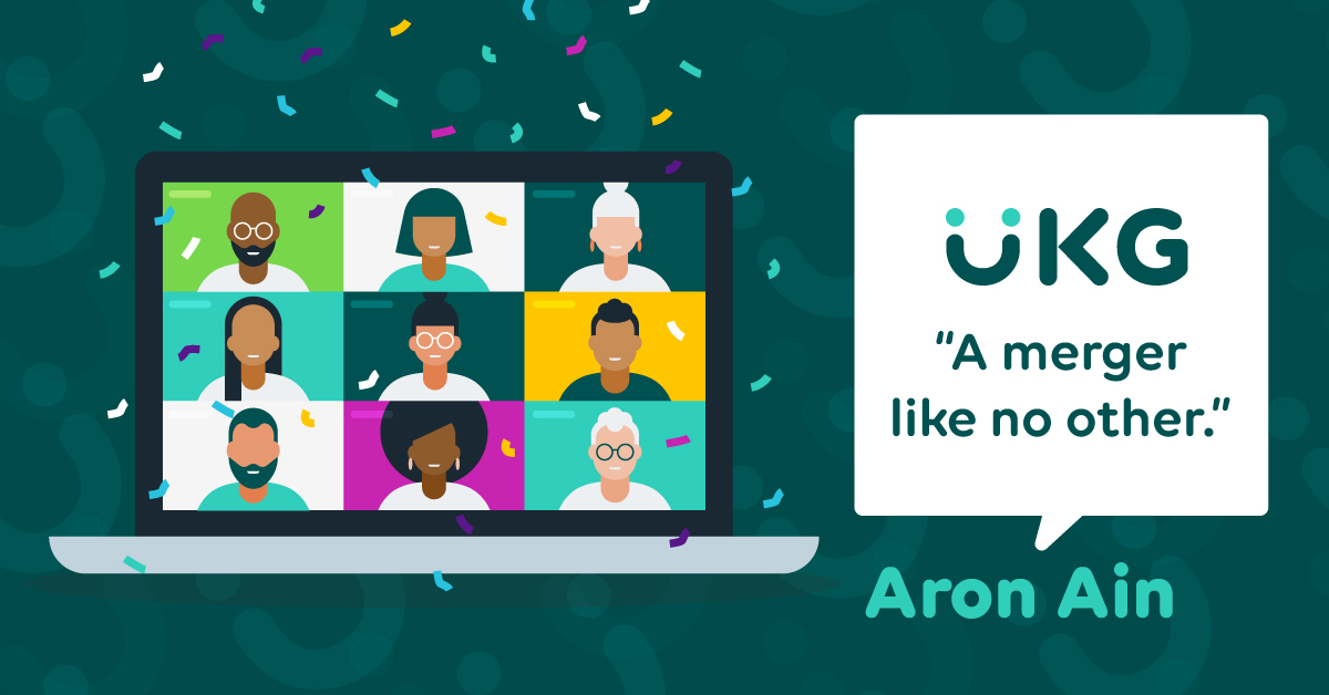 It's official: today, @UltimateHCM &amp; @KronosInc are UKG! I am in awe of how our 12,000+ employees came together - virtually – bringing UKG to life. UKG's purpose is people, and our bright future is not possible without them. #SuperProudCEO. ow.ly/XSza50BGAXH #WeAreUKG