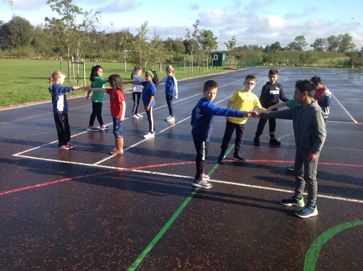 P4Calderwood's tweet photo. We celebrated #MathsWeekScot today with a maths ceilidh! We learned the Virginia Reel, then used the trundle wheels to measure how far we galloped. Next, we'll round these to the nearest 10cm and calculate the average distance galloped! #MathsWest #mathsscot #wp_education https://t.co/Zx2zrG7LN6