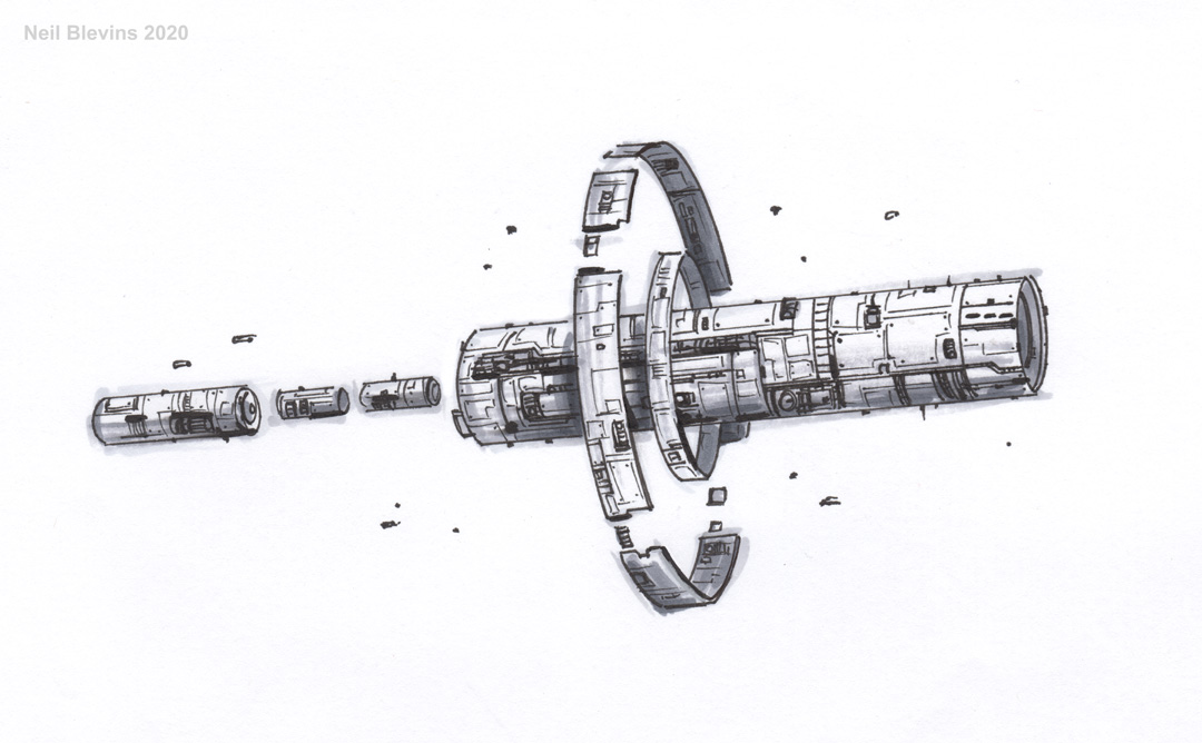 How to Draw a Space Station  YouTube