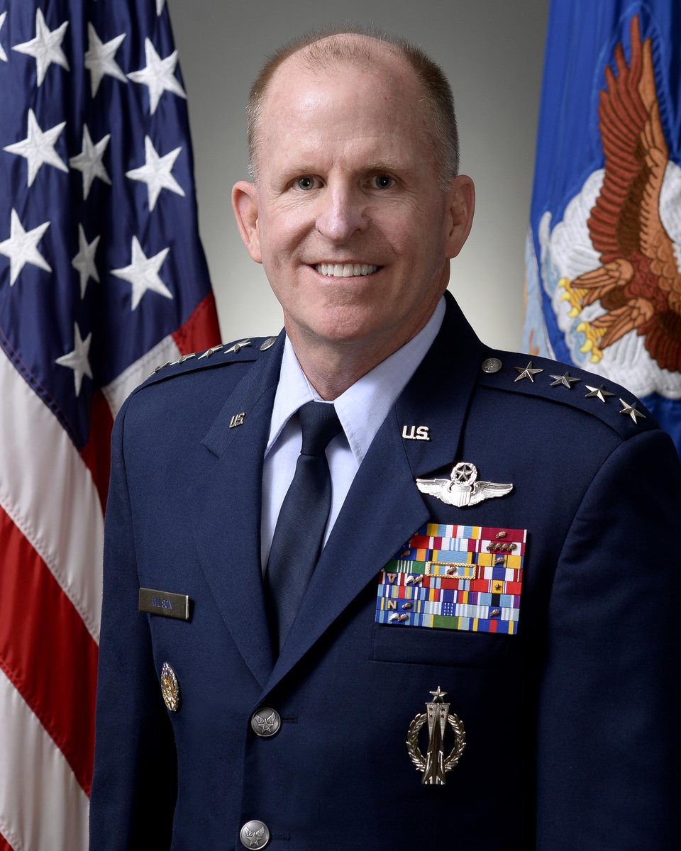 GenCQBrownJr's tweet photo. Gen. “Seve” Wilson is a relentless advocate of challenging the status quo, & pushes the boundaries of what is possible to keep our adversaries guessing. He champions #Airmen's innovation, providing a voice & opportunity for so many. The @usairforce is better because of him.#VCSAF https://t.co/J4HiipiJXV