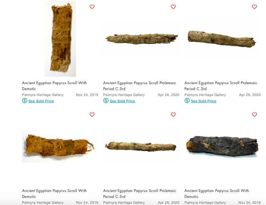 Search Google Images or Shopping for Egyptian papyrus scroll, and you'll find a myriad of these trash taquitos.