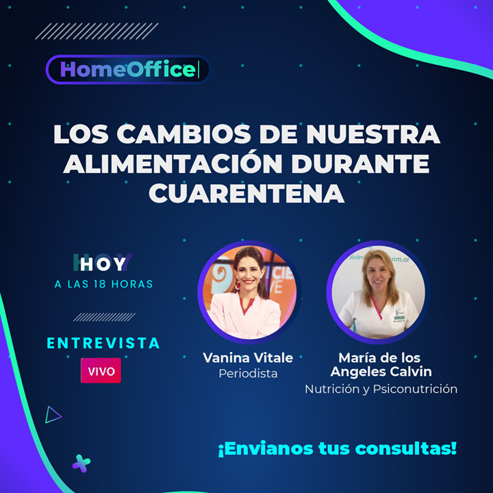 🙌🏻 Qué tener en cuenta para una correcta alimentación en tiempos de encierro y momentos en donde todos nos hacemos los chef y comemos a cada rato 🏠🍳 ¡Te esperamos en este Instagram Live! <a href="/VaninaVitale/">Vanina Vitale</a> #alimentación #cuarentena