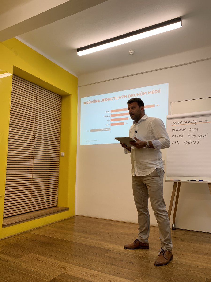 amidigitalcz's tweet image. Novinářům jsme tenhle ročník #AMIDIGITALINDEX výjimečně prezentovali online pod taktovkou @CTK_cz. Pro nás určitě zajímavá zkušenost, ale není nad setkání face-to-face.