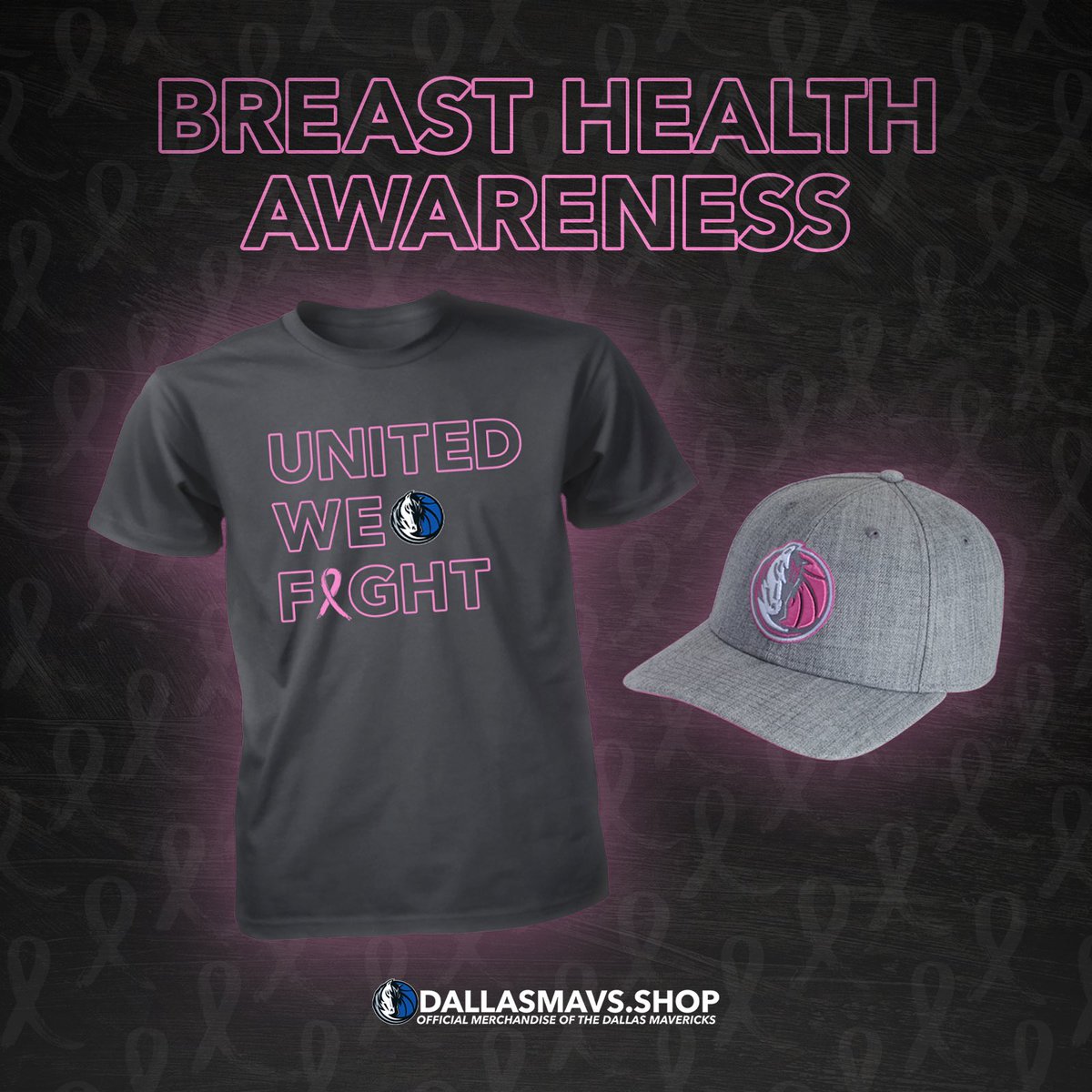 Dallas Mavs Shop October Marks Breast Cancer Awareness Month And The Dallas Mavericks Are Supporting The Fighters Shop Our Breast Cancer Awareness Tee A Portion Of The Proceeds Will