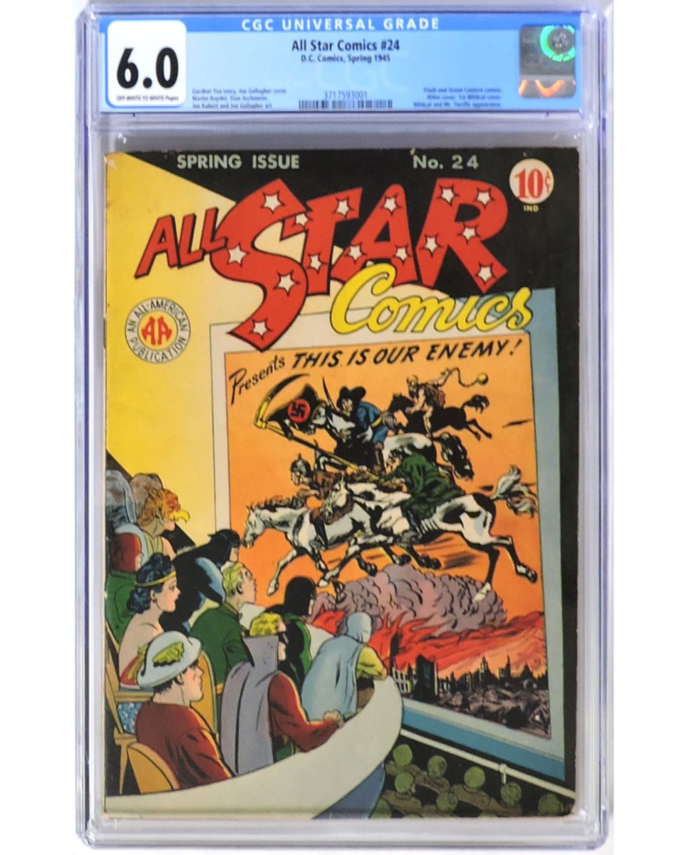 DIGAuctions's tweet photo. Find this all-star cast of super heroes in this week's Wednesday 100. Head to https://t.co/EQezBYkVwX to bid on this and see what else we have up for auction. #comics #comics #goldenagecomics #dc #dccomics #jsa #wonderwoman #flash #theflash #hawkman #igcomics #igcomicommunity https://t.co/W1KUNetpUC