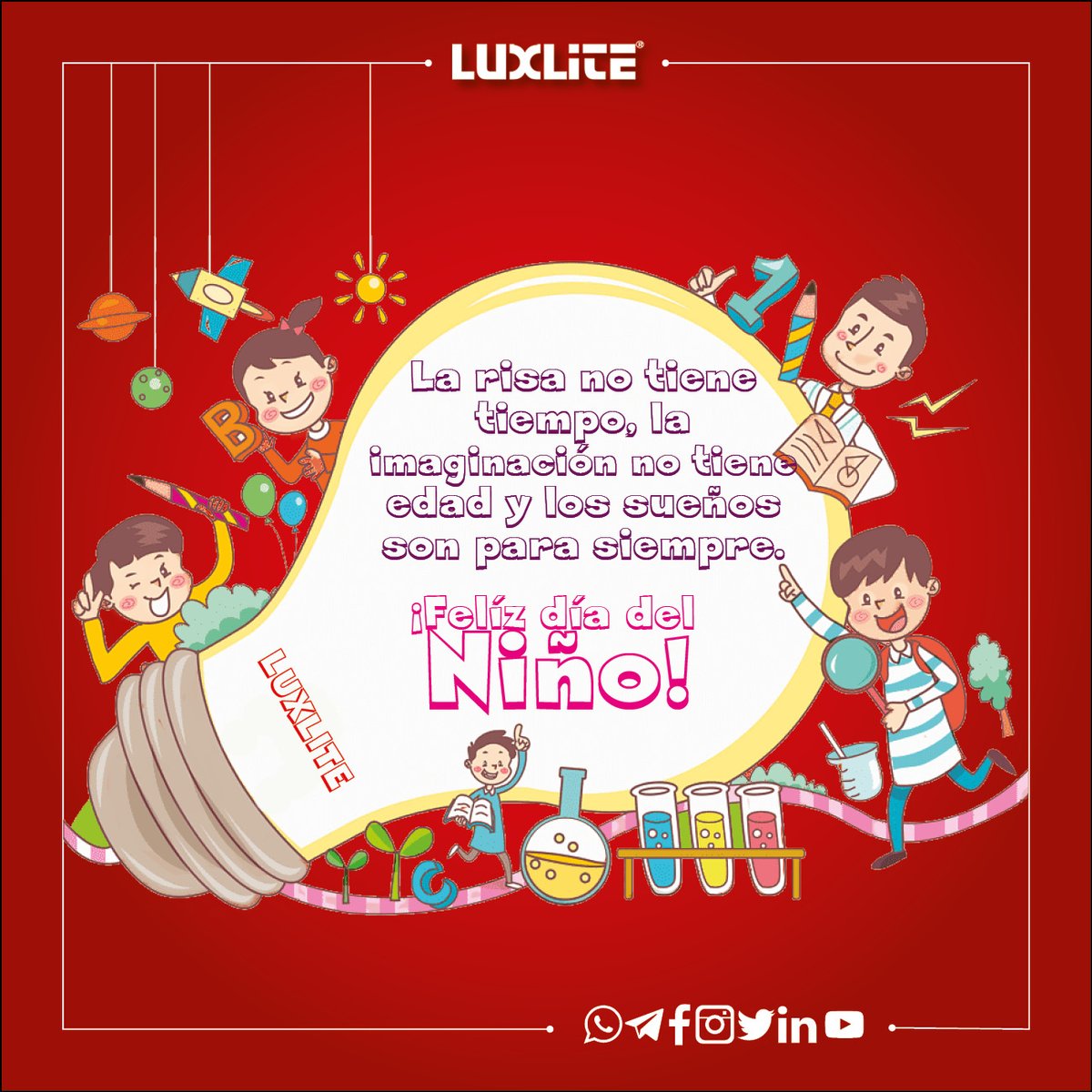 Es en la niñes donde aprendemos a soñar, Feliz día a todos los consentidos del hogar,. #FelizDiaDelNiño #Luxlite