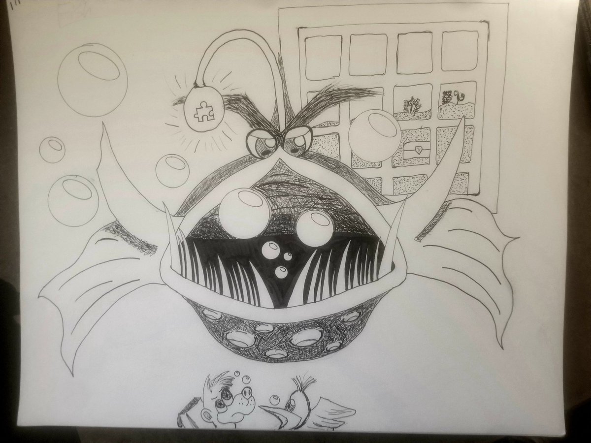 Swiftarino's tweet photo. Howdy! I dont post much in Twitter these days. Website was quite depressing so I took a huge break but HEY! If you're interested in supporting me follow me on instagram! Inktober is happening and I'm taking part! Same handle as twitter.

Inktober 2020 Day 1 - fish https://t.co/snD6sJuPI3