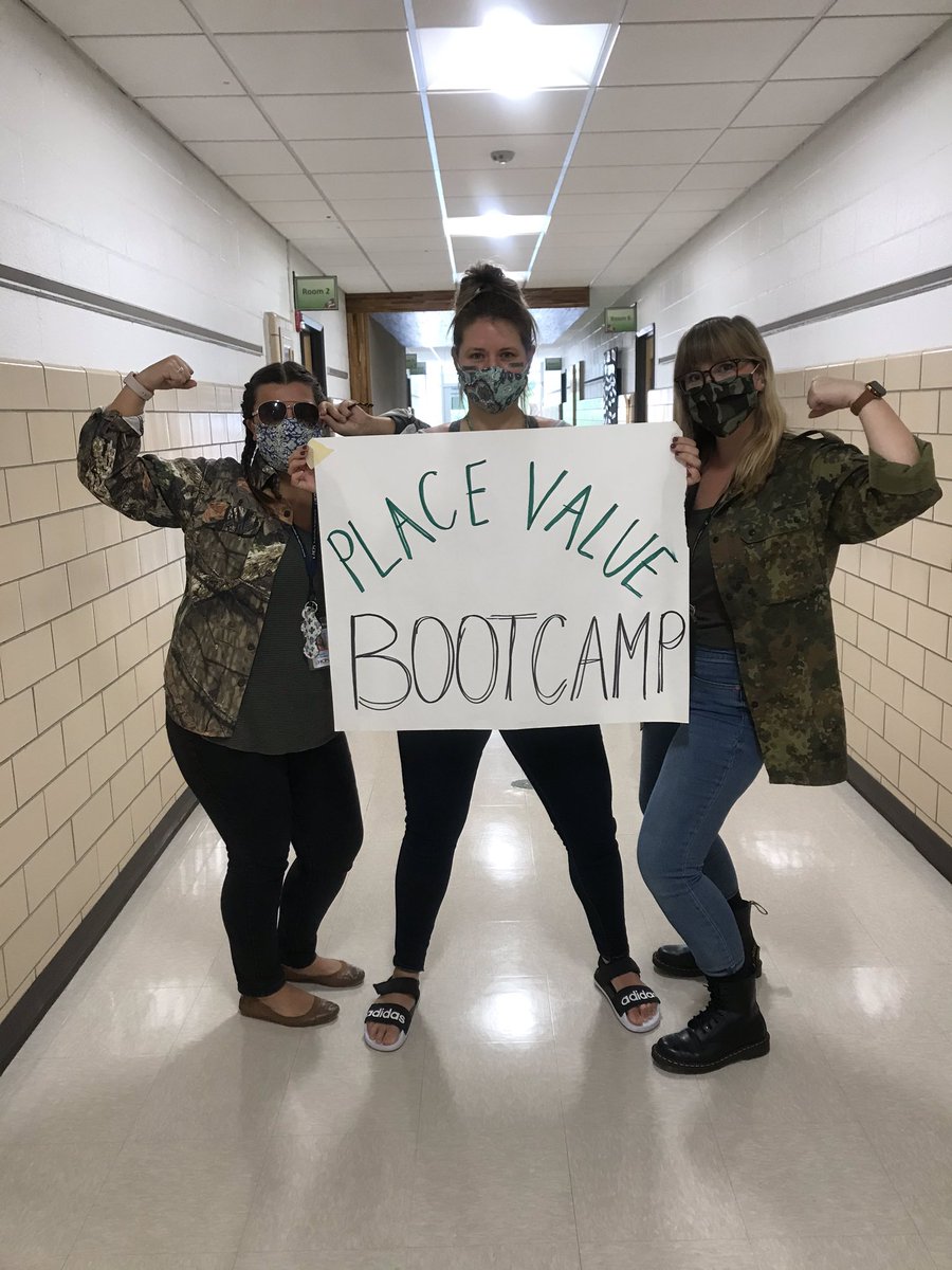SkipwithES's tweet photo. Our 4th grade teachers were all in for their students with Place Value Bootcamp today. In Virtual Learning we continue to engage and excite our students! https://t.co/aXPQgYv7Se