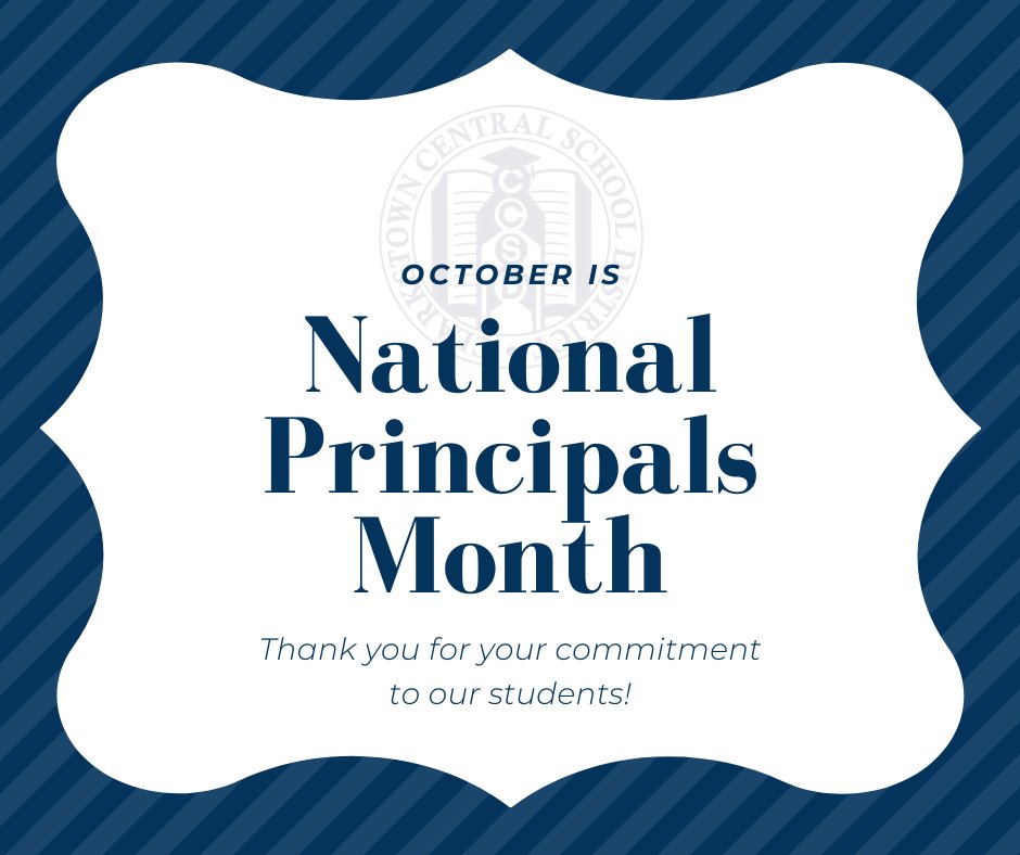 October is #NationalPrincipalsMonth! Thank you to our #ClarkstownCSD principals for guiding our educators and students and for your commitment to their success. #CCSDSchools