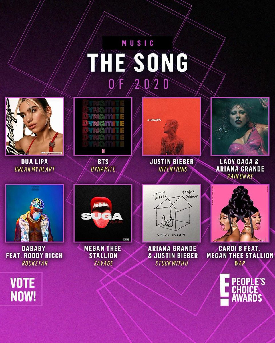 Andrea S Bts Be On Twitter Bts Twt Is Nominated At E People S Choice Awards They Re Nominated For The Song Of 2020 The Album Of 2020 The Group Of 2020 The Music Video