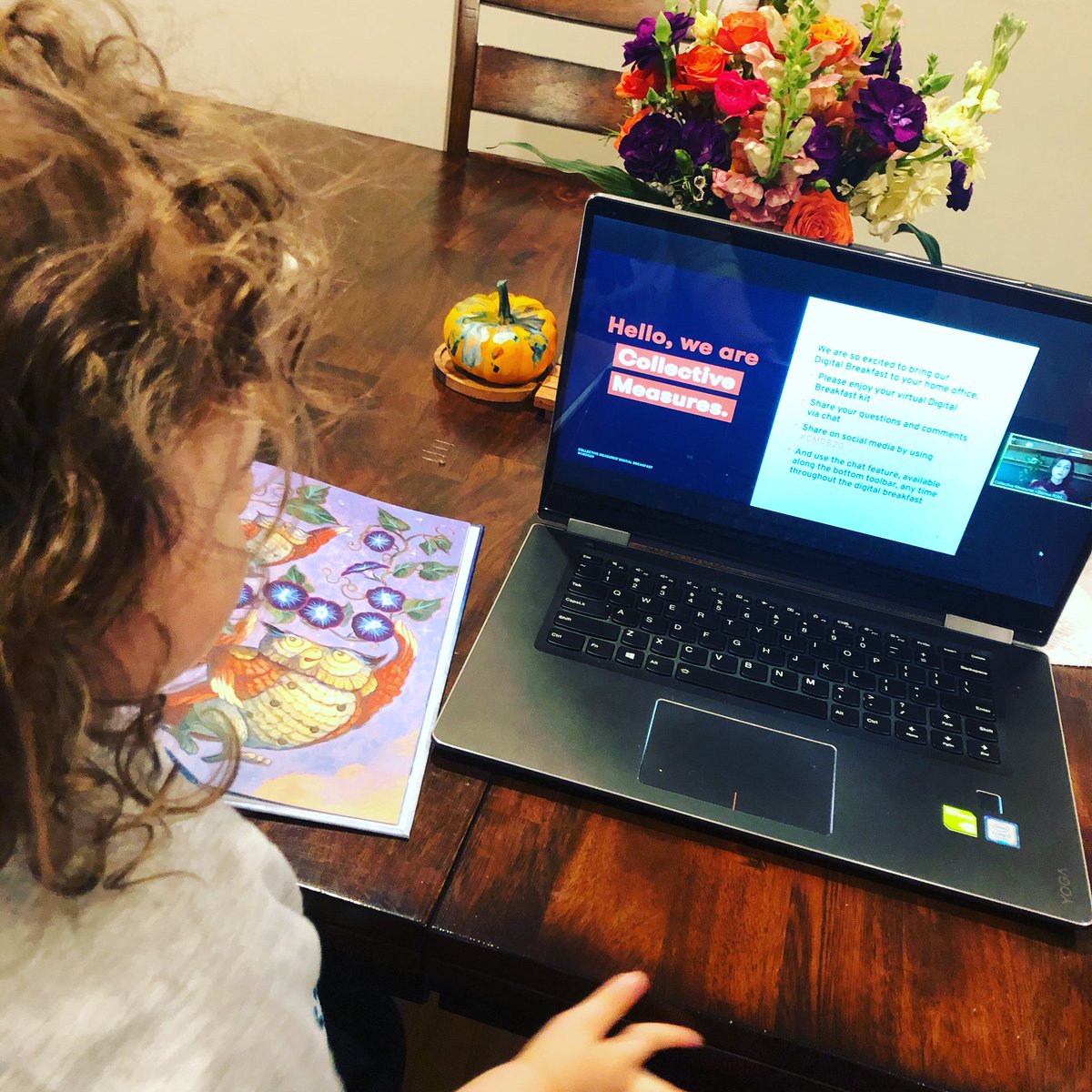 I wouldn’t miss #CMDB20 even while on maternity leave. Excited to hear our smart clients talk about adapting during a pandemic and my colleagues and friends talk trends. Also, never too early to introduce my daughter to good marketing. Looking good <a href="/c_measures/">Collective Measures</a>