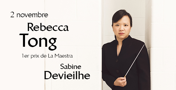 Rendez-vous le 2 novembre : Rebecca Tong, 1er prix de La Maestra, dirigera l'OP ! <a href="/DevieilheSabine/">Sabine Devieilhe</a> <a href="/philharmonie/">Philharmonie de Paris</a> 
La moitié des places mises en vente est réservée aux jeunes de -28 ans au tarif de 10€ 👉bit.ly/36nPi0c