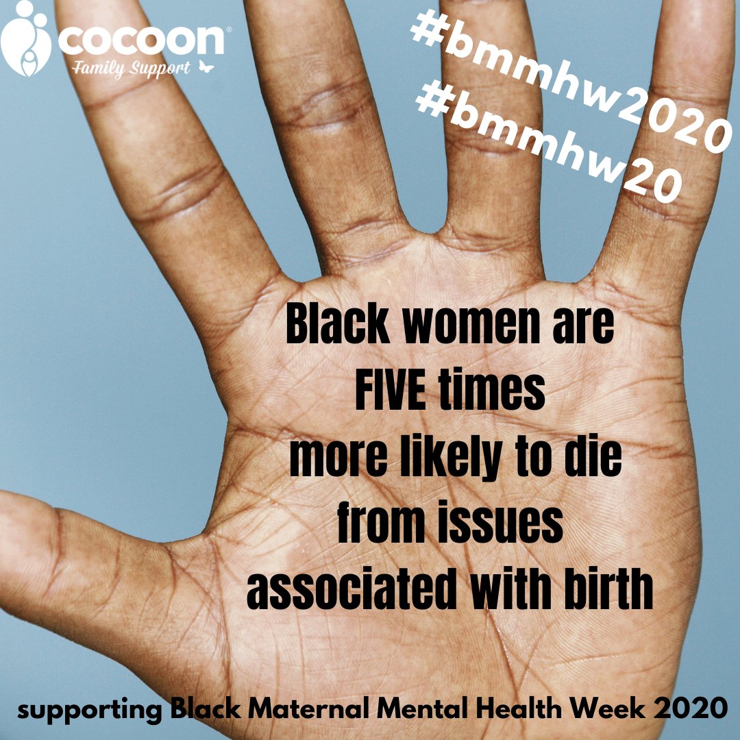 CocoonFS's tweet image. The Motherhood Group , along with our friends at the @PMHPUK, have organised Black Maternal Mental Health Week.  Please follow @MotherhoodGroup to find out more.  

#BMMHW2020 #bmmhw20 #blackmentalhealthmatters