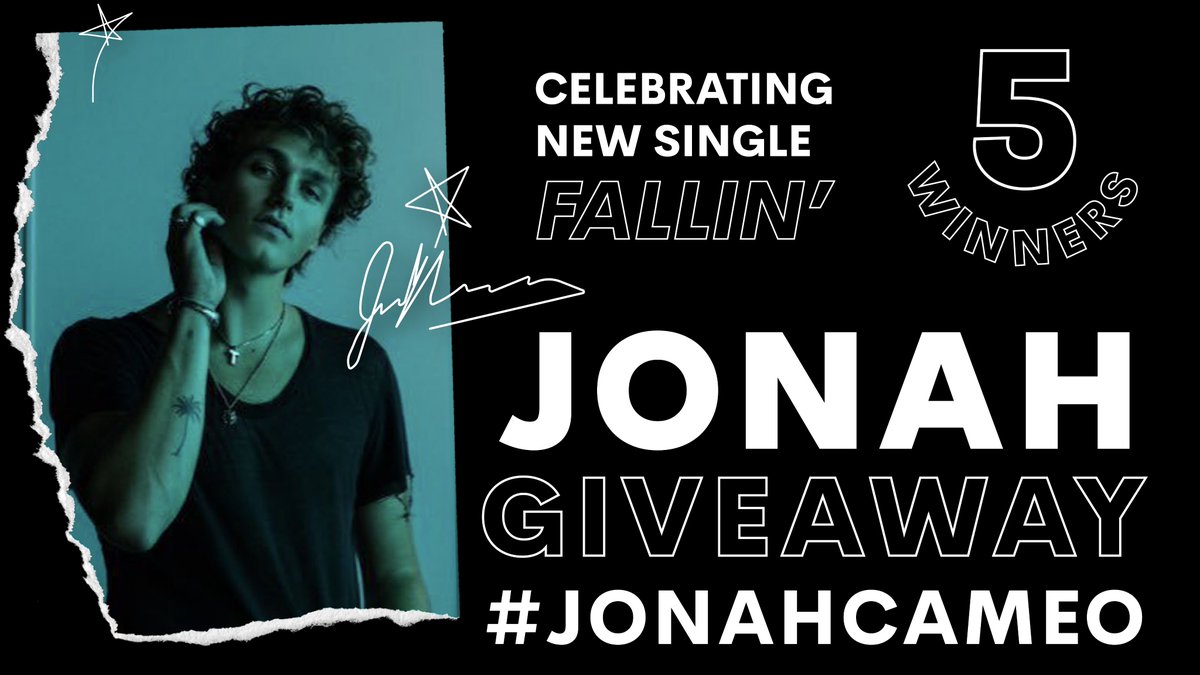 WHY DON’T WE do a #giveaway in honor of the new single ‘Fallin’?! I’m giving away FIVE <a href="/JonahMarais/">Jonah Marais</a> CAMEOS to FIVE LUCKY WINNERS! 

How to enter:

- Follow <a href="/BookCameo/">Cameo</a> + fav this tweet
- RT this tweet with #JonahCameo #sweepstakes + the amount of times you’ve listened to Fallin’