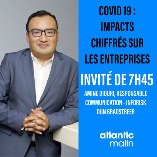 aminediouri_'s tweet photo. J'étais l'invité du #morningatlanticradio pour parler de la dernière étude #Inforisk #impactscovid19 sur les entreprises: état des lieux, analyse et perspectives https://t.co/c9mp41zv7R