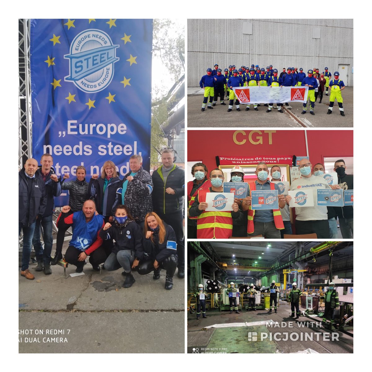 Fantastic to see @industriall_eu steelworkers from across Europe north, south, east and west standing together today to call for our leaders to:
- safeguarding our jobs
- tackling unfair trade
- giving us a pathway to green steel made in Europe #SteelNeedsEuropeNeedsSteel