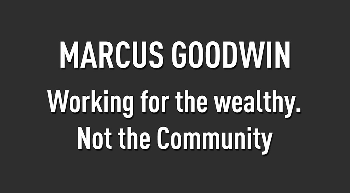 DC BLM Votes No Confidence in Marcus Goodwin for At-Large Council Seat. Why do you ask?

➡️ Opposes a minimum wage increase
➡️ Doesn’t want the wealthy to pay their fair share
➡️ Is a luxury condo developer who chooses money over families
➡️ Is against defunding MPD