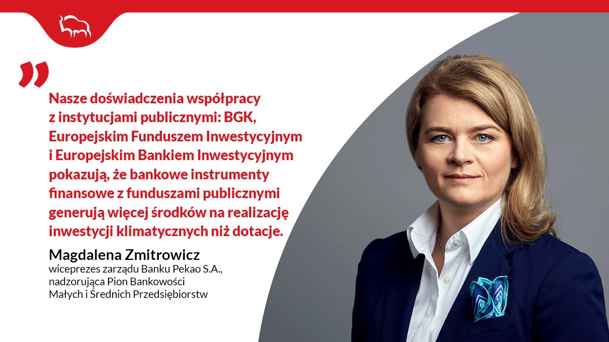 BankPekaoSA's tweet photo. Bank #Pekao uczestniczy w programach finansowania #OZE, w tym fotowoltaiki i poprawy efektywności energetycznej w przedsiębiorstwach – wiceprezes M. #Zmitrowicz podczas Rady Przedsiębiorców z #rzecznikMŚP @AdamAbramowicz1. https://t.co/P8NgfuHUfX