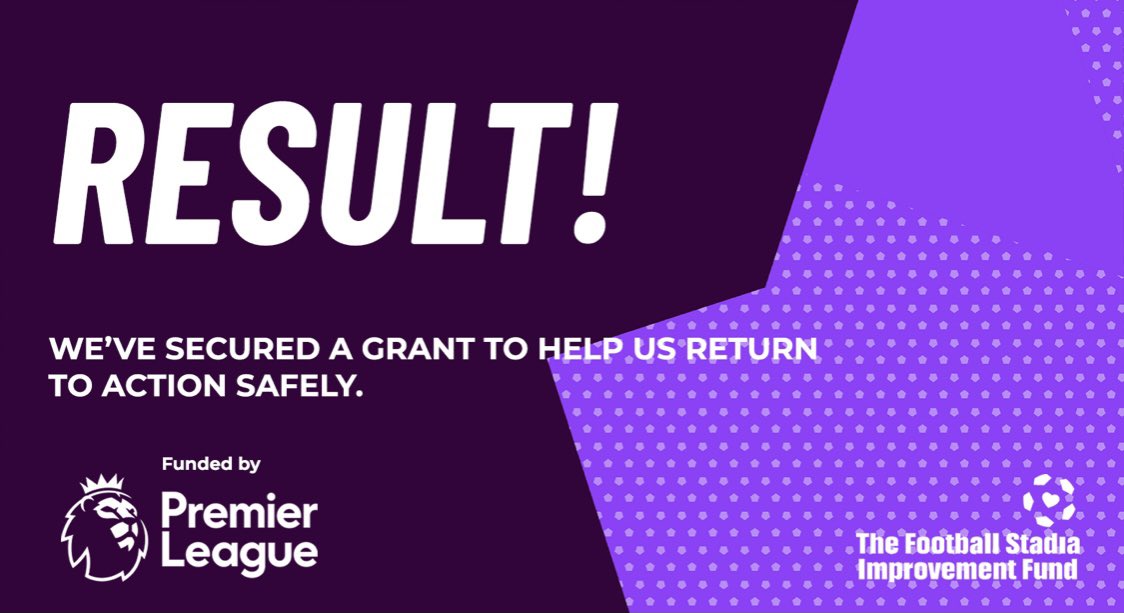 StBlazeyAFC's tweet photo. Thanks to funding from the @Premierleague we’ve secured a @footballfoundtn Matchday Support grant! This will help us get ready for the restart of football and safe return of supporters to Blaise Park.
#MatchdaySupport https://t.co/RysoznE6Vk