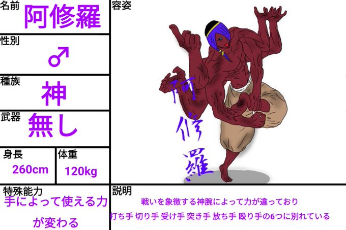 阿修羅のtwitterイラスト検索結果 古い順