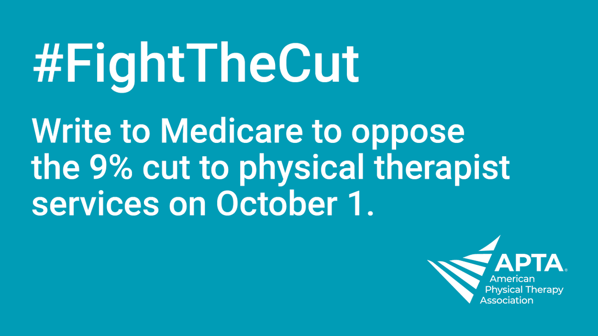 APTA_official's tweet photo. Did you send a letter to Congress to help #FightTheCut? If so, we thank you! 

Now we need you to contact Medicare! 

Take action here: https://t.co/vNL1251p0O

#FightTheCut #PTAdvocacy https://t.co/Ffw0uLfwW3