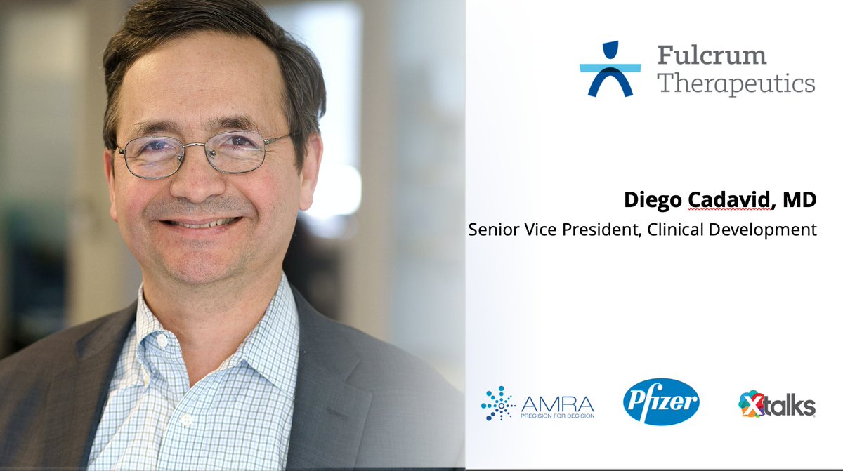 AMRAMedical's tweet photo. Diego Cadavid, MD, Senior Vice President, #Clinical Development, @FulcrumTx brings to the #AMRAMedical #Research #webinar his broad perspective on opportunities and challenges with #MRI #biomarker development for #FSHD and other #drugtrials. Register: https://t.co/gBCu2otuAu https://t.co/HbPyLKHGFo
