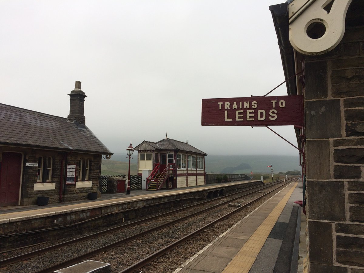 The viaduct reminded me of the chapel in the film earlier. And the "Yorkshire Firebrand".Built at the time of the railways, but shut that day.The station waiting room had a set of Encyclopaedia Britannica. Reminded me of Joe's books. And Rachel Carson changing the world.